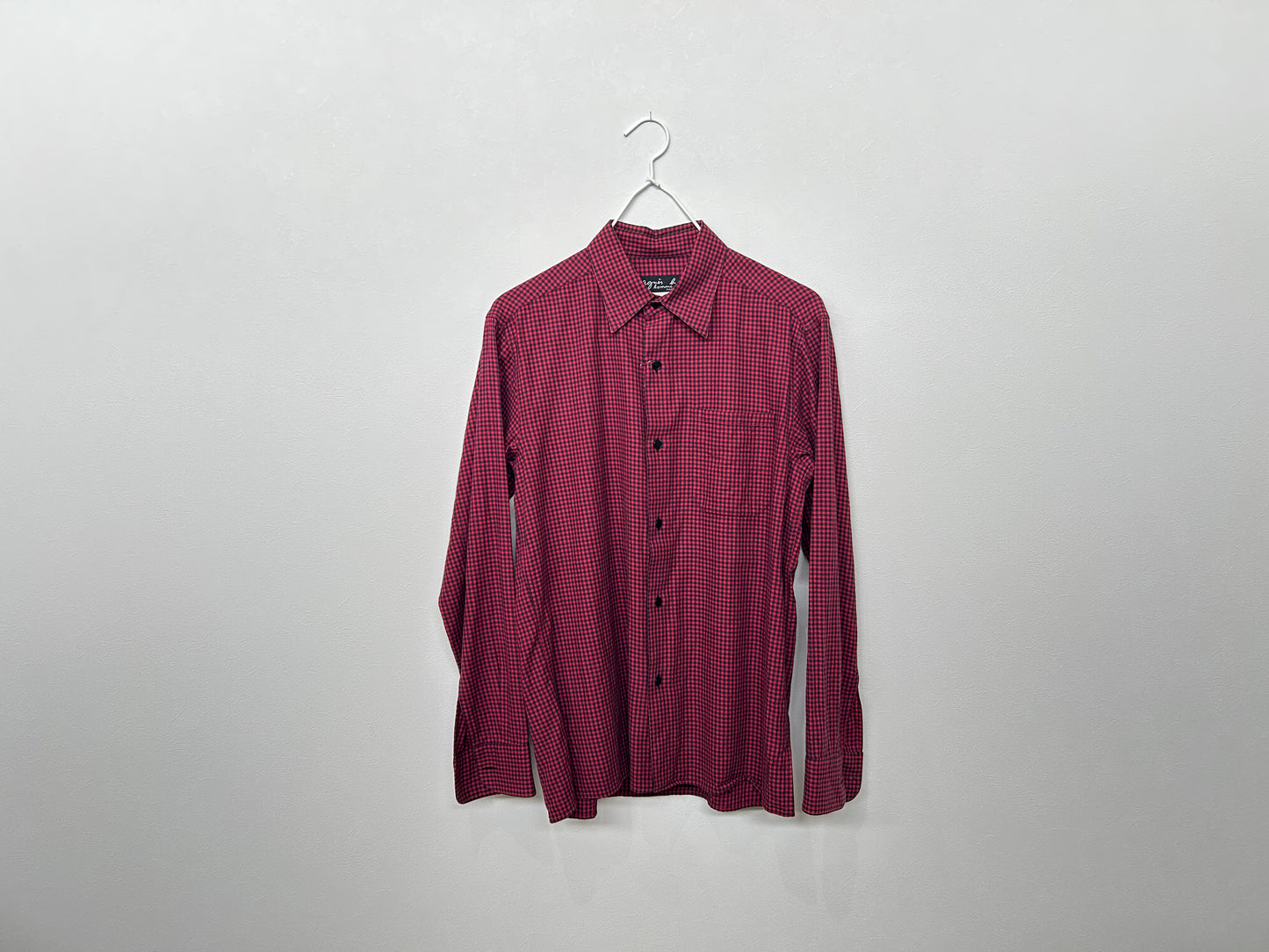 【ヴィンテージ(USED)】Agnes b Red×Black Shirts/PS00009
