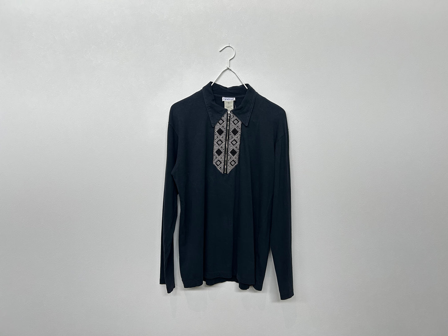 【ヴィンテージ(USED)】Agnes b Zip-up LS T-shirts/PS00010