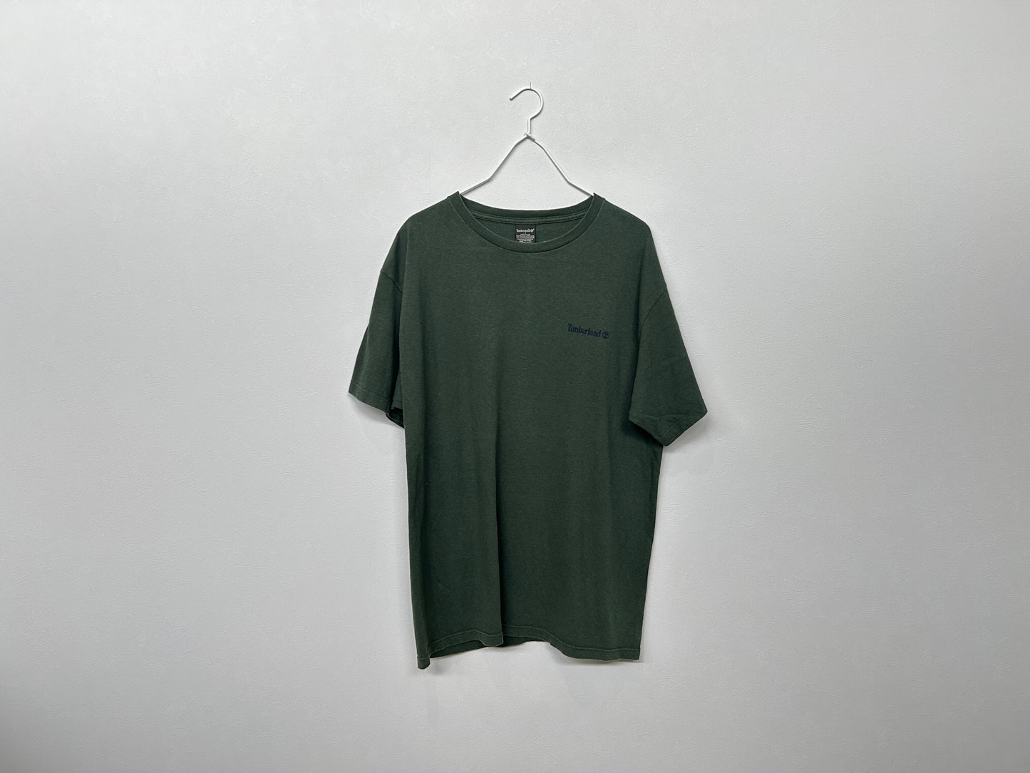 【ヴィンテージ(USED)】Timberland T-shirts Green L USA製/PS00011