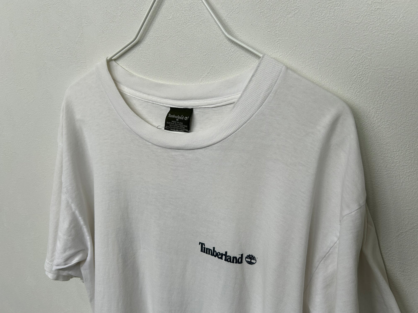 【ヴィンテージ(USED)】Timberland T-shirts White M USA製/PS00013