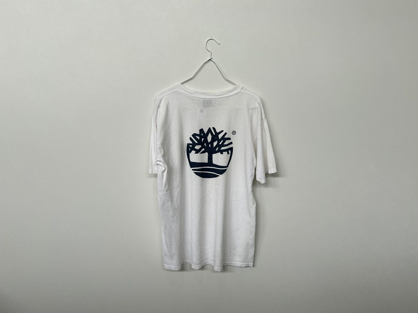 【ヴィンテージ(USED)】Timberland T-shirts White M USA製/PS00013