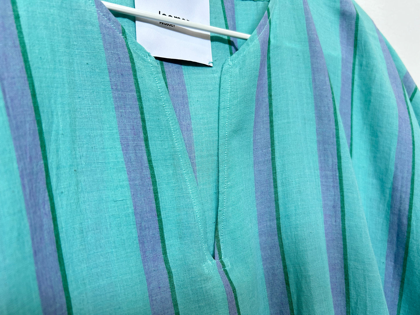 【loomer ルーマー 30%OFF】 PR22SS-OP023 カフタンワンピース Emerald Green Stripe/HK00126