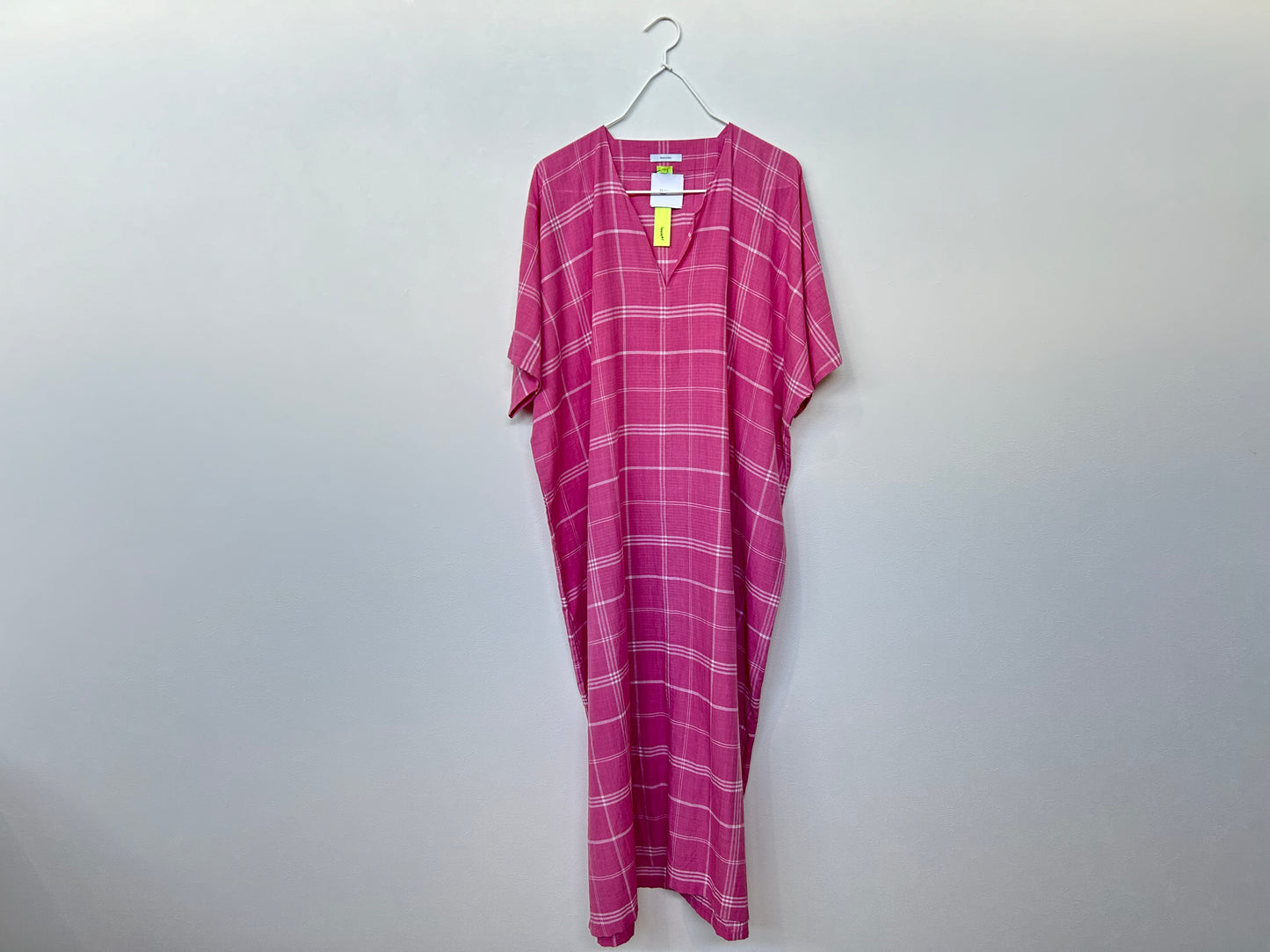 【loomer ルーマー 30%OFF】 PR22SS-OP023 カフタンワンピース Pink Check/HK00126