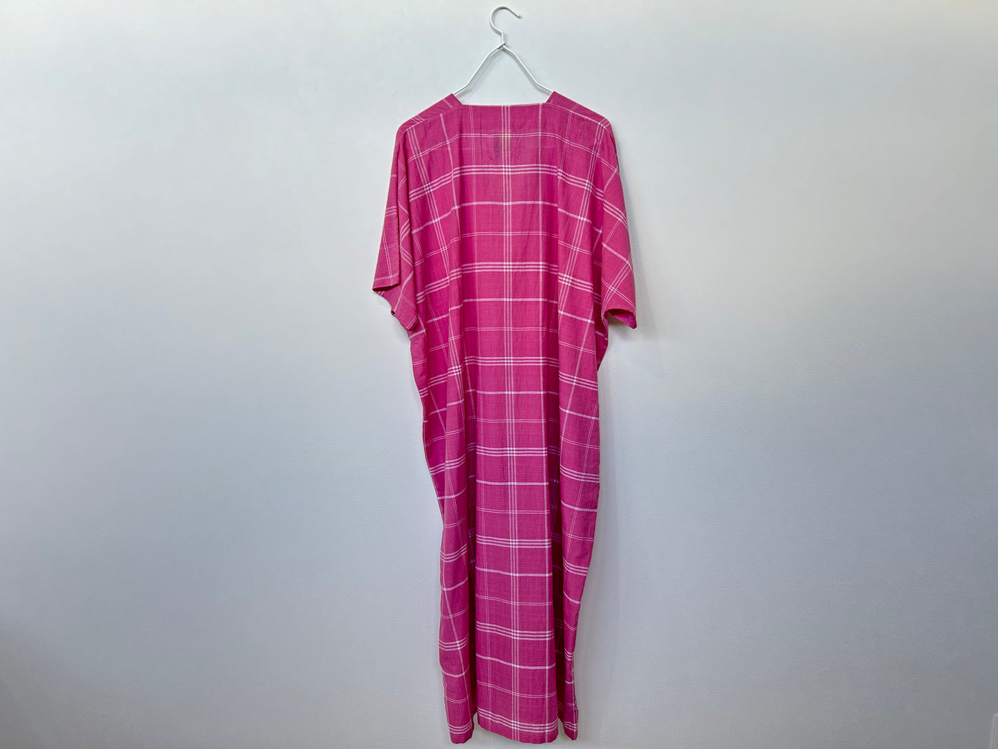 【loomer ルーマー 30%OFF】 PR22SS-OP023 カフタンワンピース Pink Check/HK00126