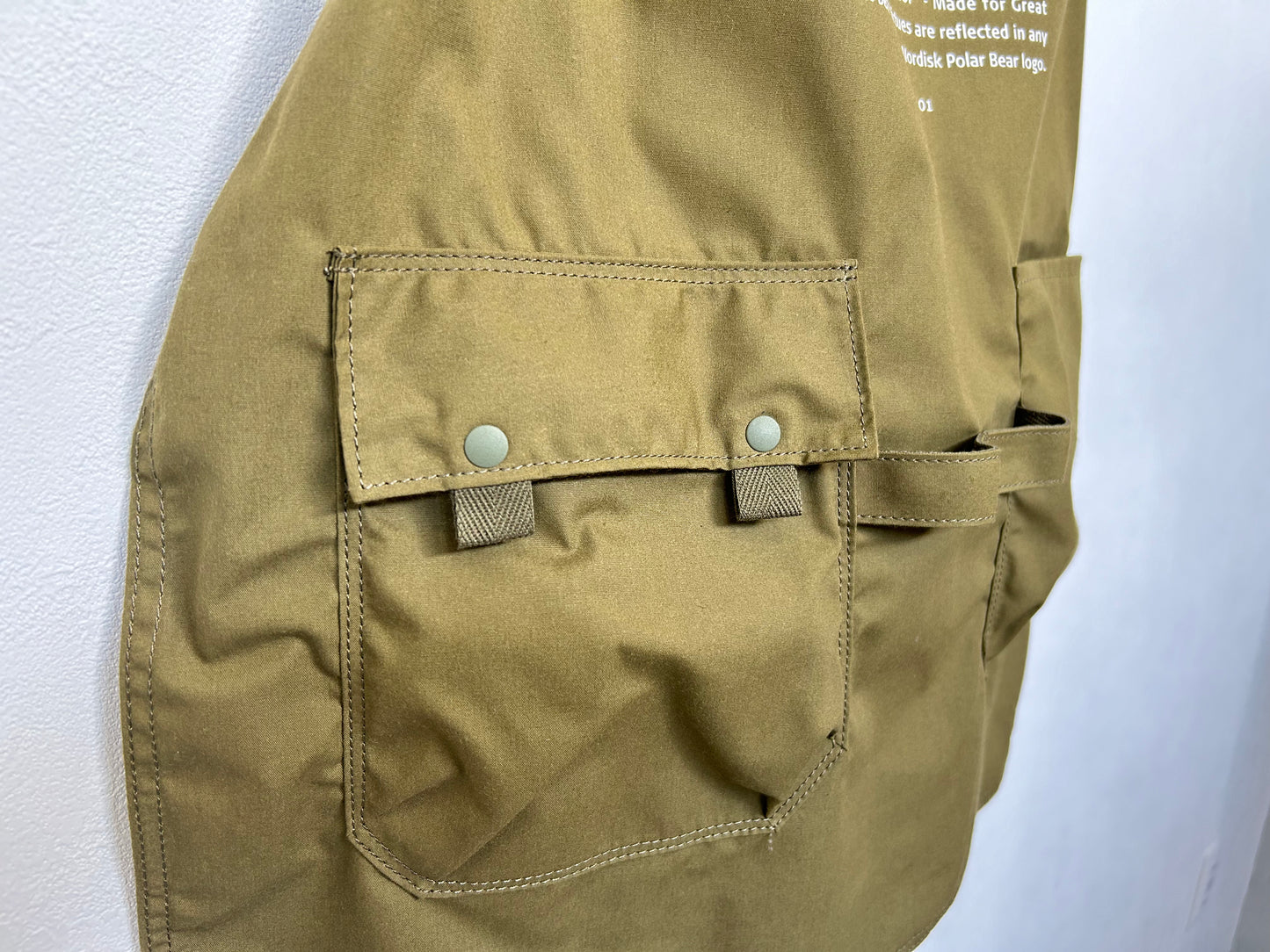 【NORDISK  APPAREL】ノルディスク T/C KITCHEN APRON カーキ/HK00217