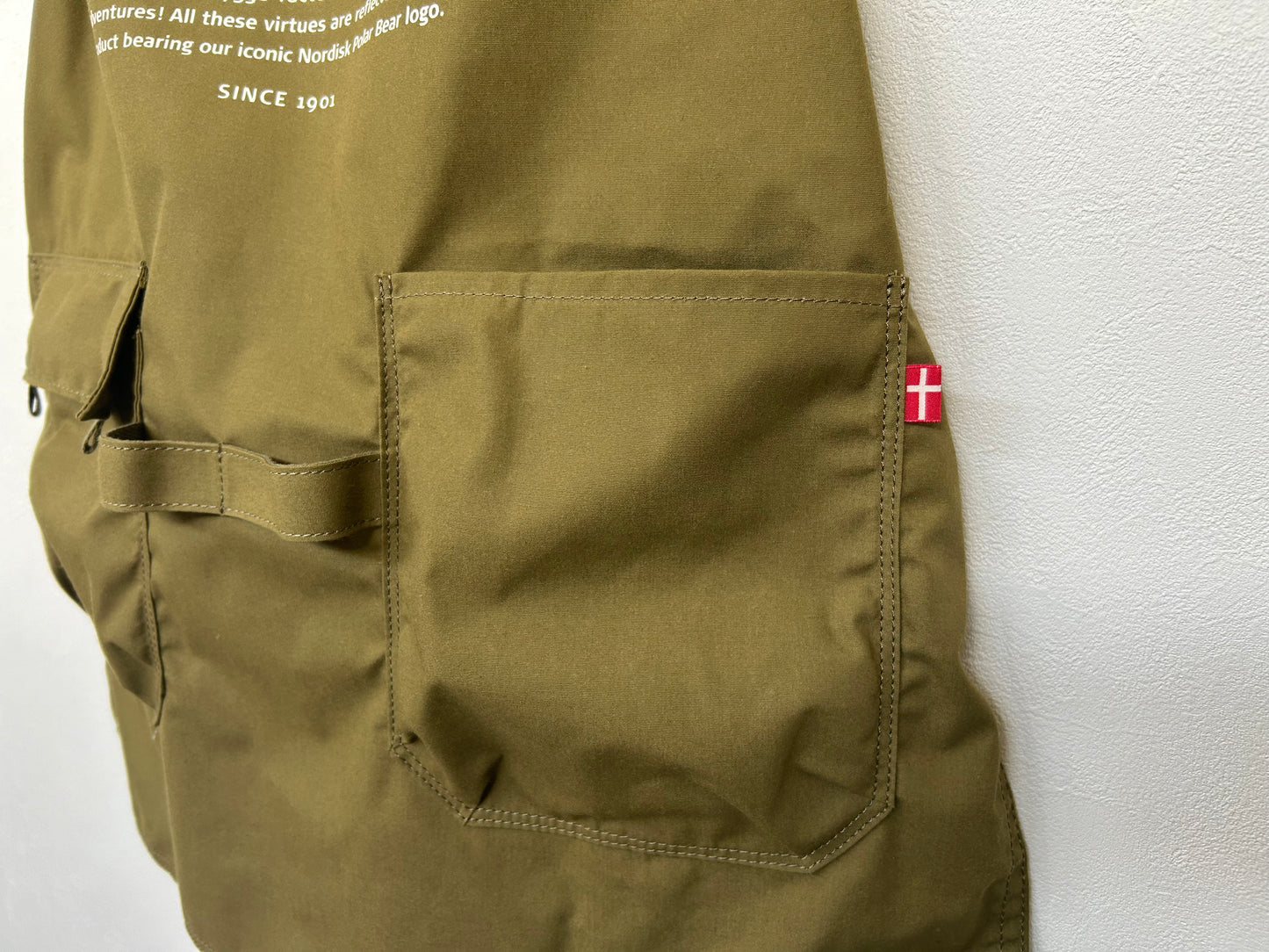 【NORDISK  APPAREL】ノルディスク T/C KITCHEN APRON カーキ/HK00217