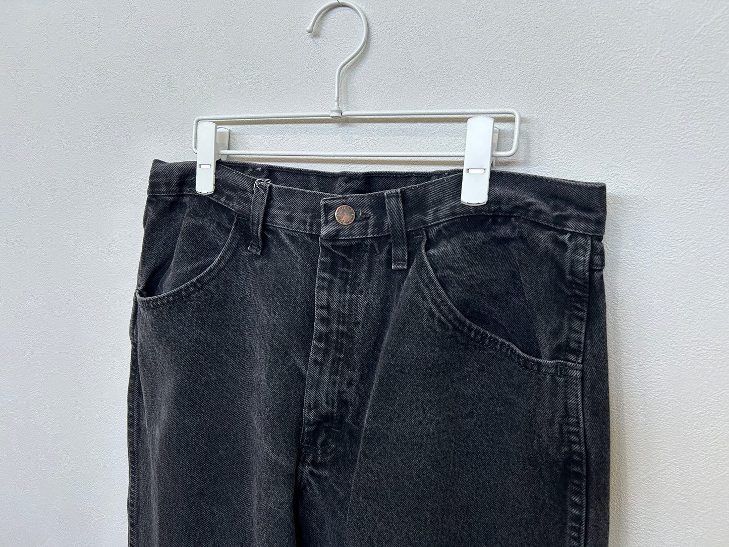 【ヴィンテージ(USED)】Rustler Black Denim 34X32/PS00028