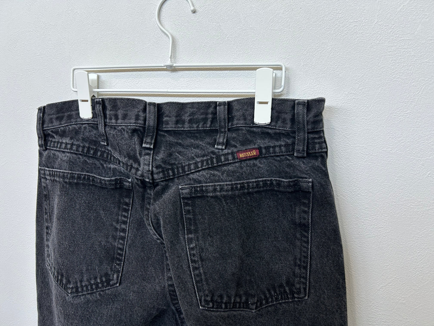 【ヴィンテージ(USED)】Rustler Black Denim 34X32/PS00028