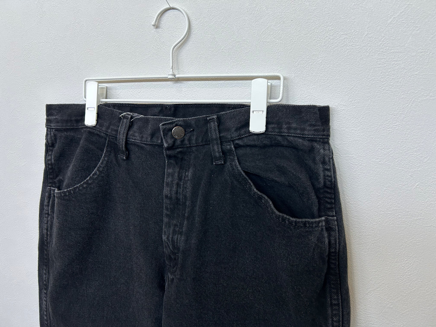 【ヴィンテージ(USED)】Rustler Black Denim 34X30/PS00029