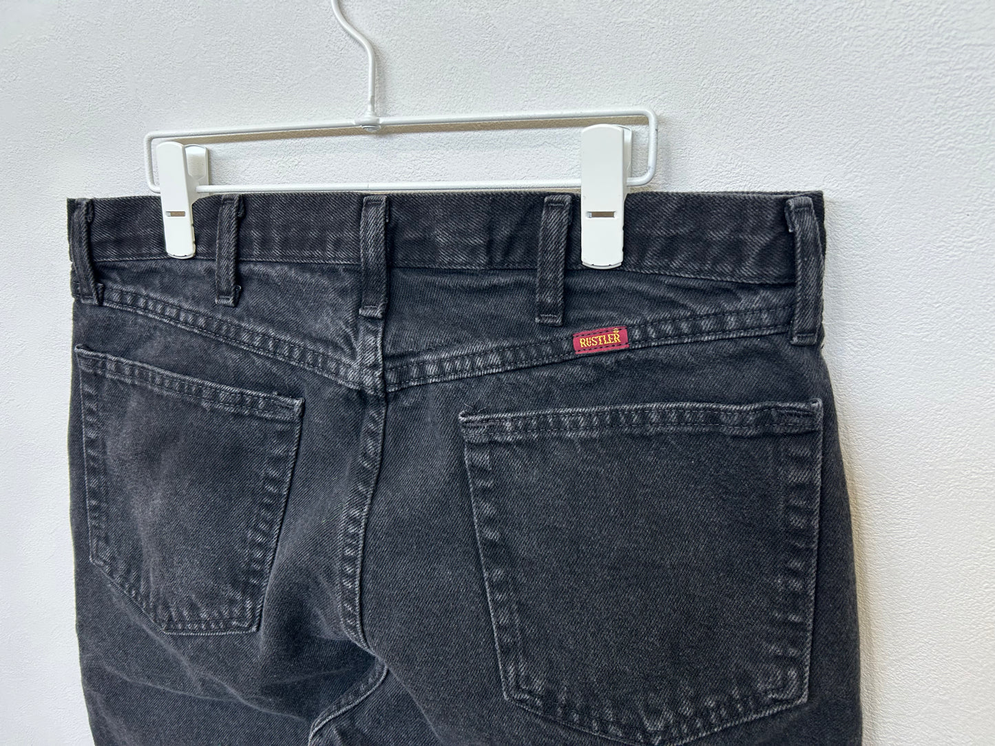 【ヴィンテージ(USED)】Rustler Black Denim 34X30/PS00029