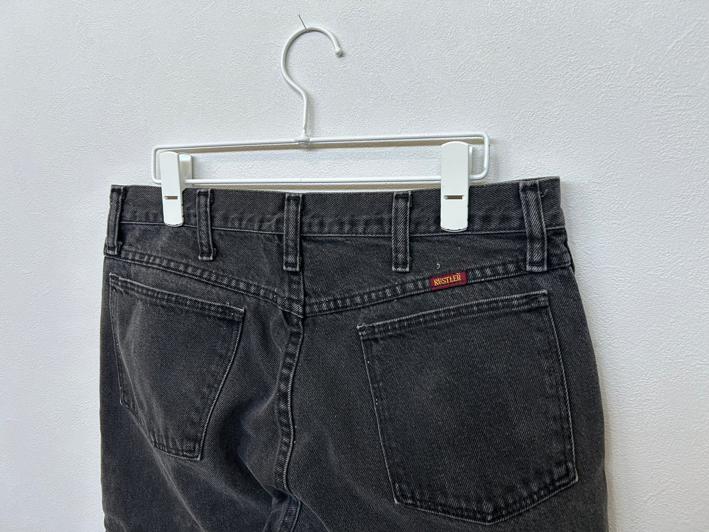 【ヴィンテージ(USED)】Rustler Black Denim 33X30/PS00027