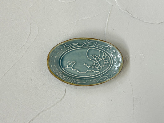 【吉村 尚子】naomitu pottery 月夜見梅花/HK00498