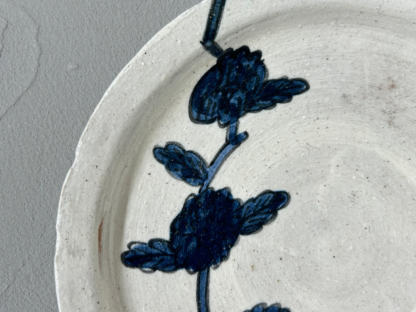 【吉村 尚子】naomitu pottery 粉引５寸皿 花/HK00506