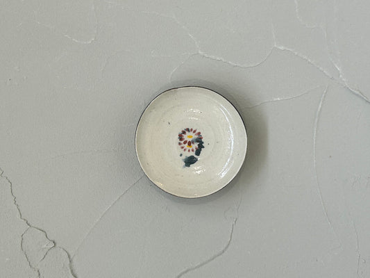 【沼田 智也】花束文 ３寸皿 赤 A/HK00509