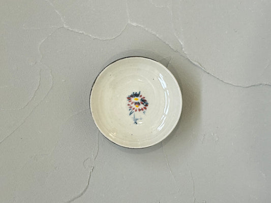【沼田 智也】花束文 ３寸皿 赤 B/HK00509