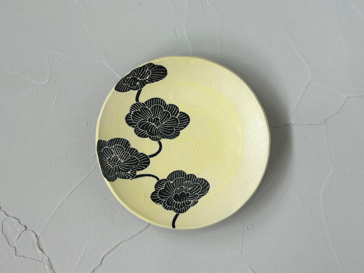 【吉村 尚子】naomitu pottery 黄皿/HK00526