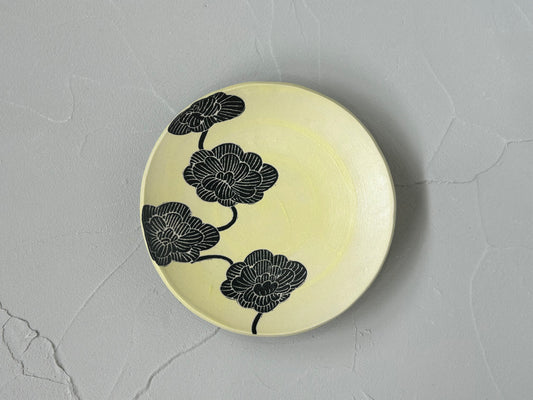【吉村 尚子】naomitu pottery 黄皿/HK00526