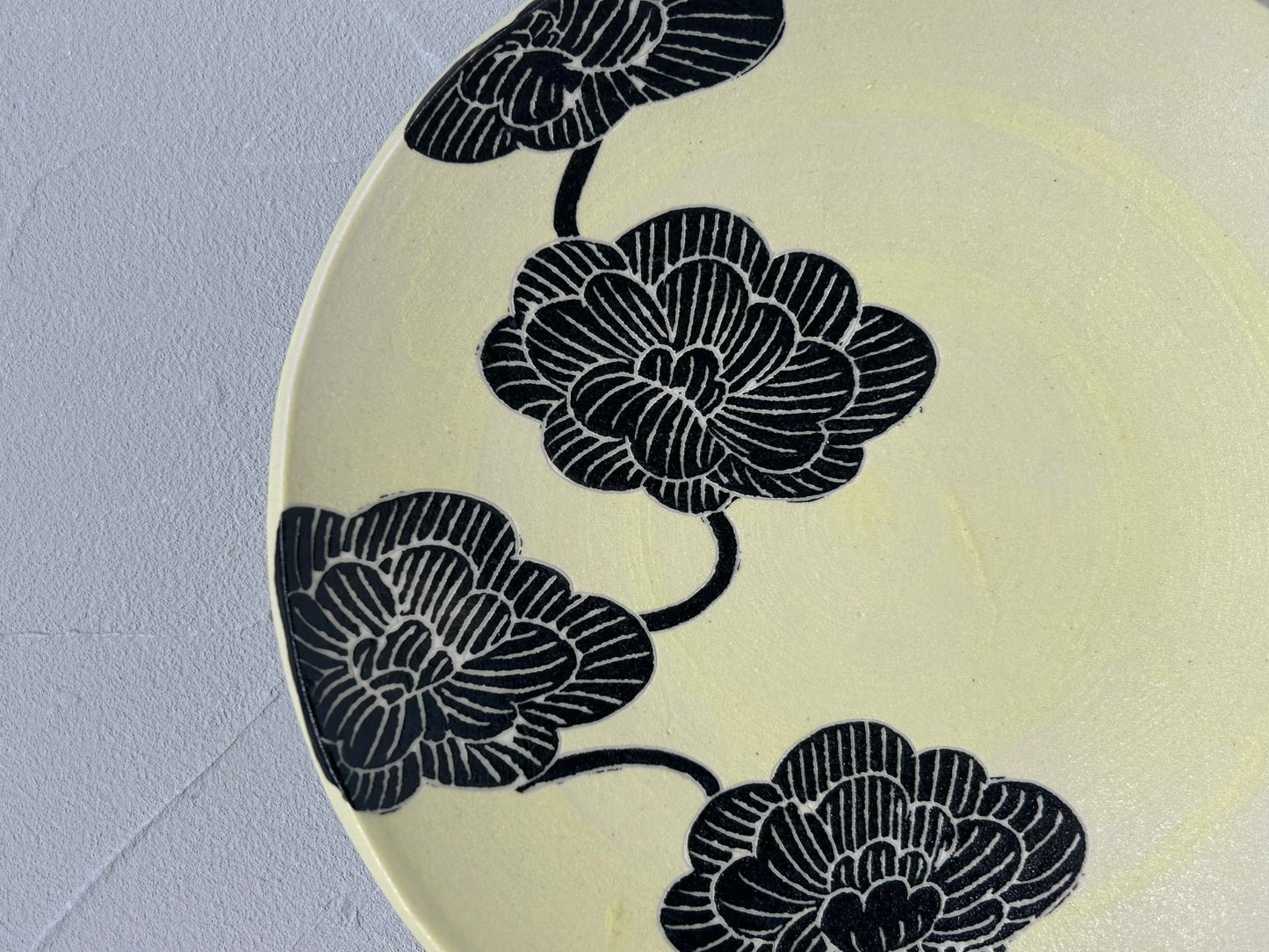 【吉村 尚子】naomitu pottery 黄皿/HK00526