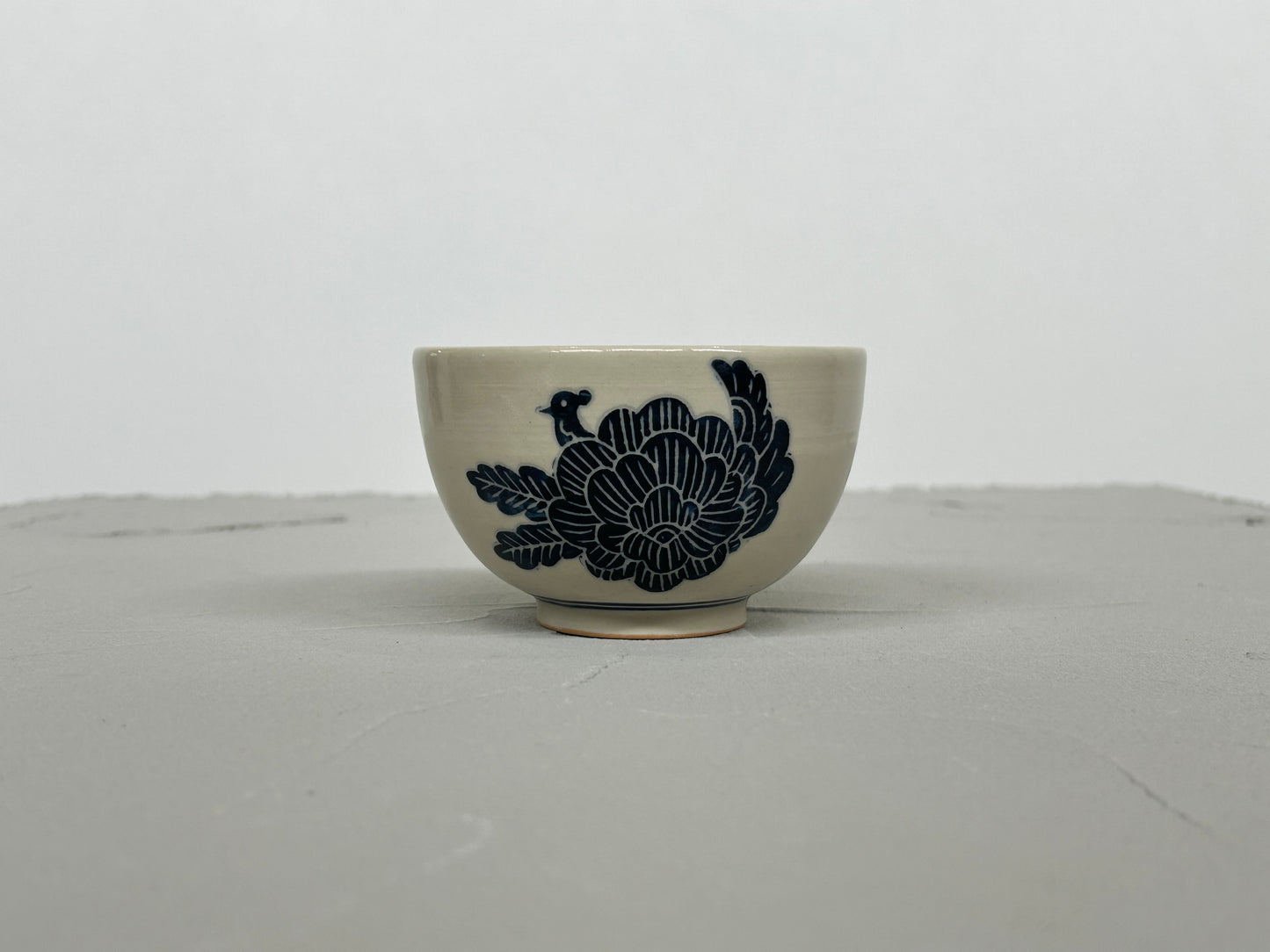 吉村 尚子】naomitu pottery 飯碗 鳥と花 A/HK00527