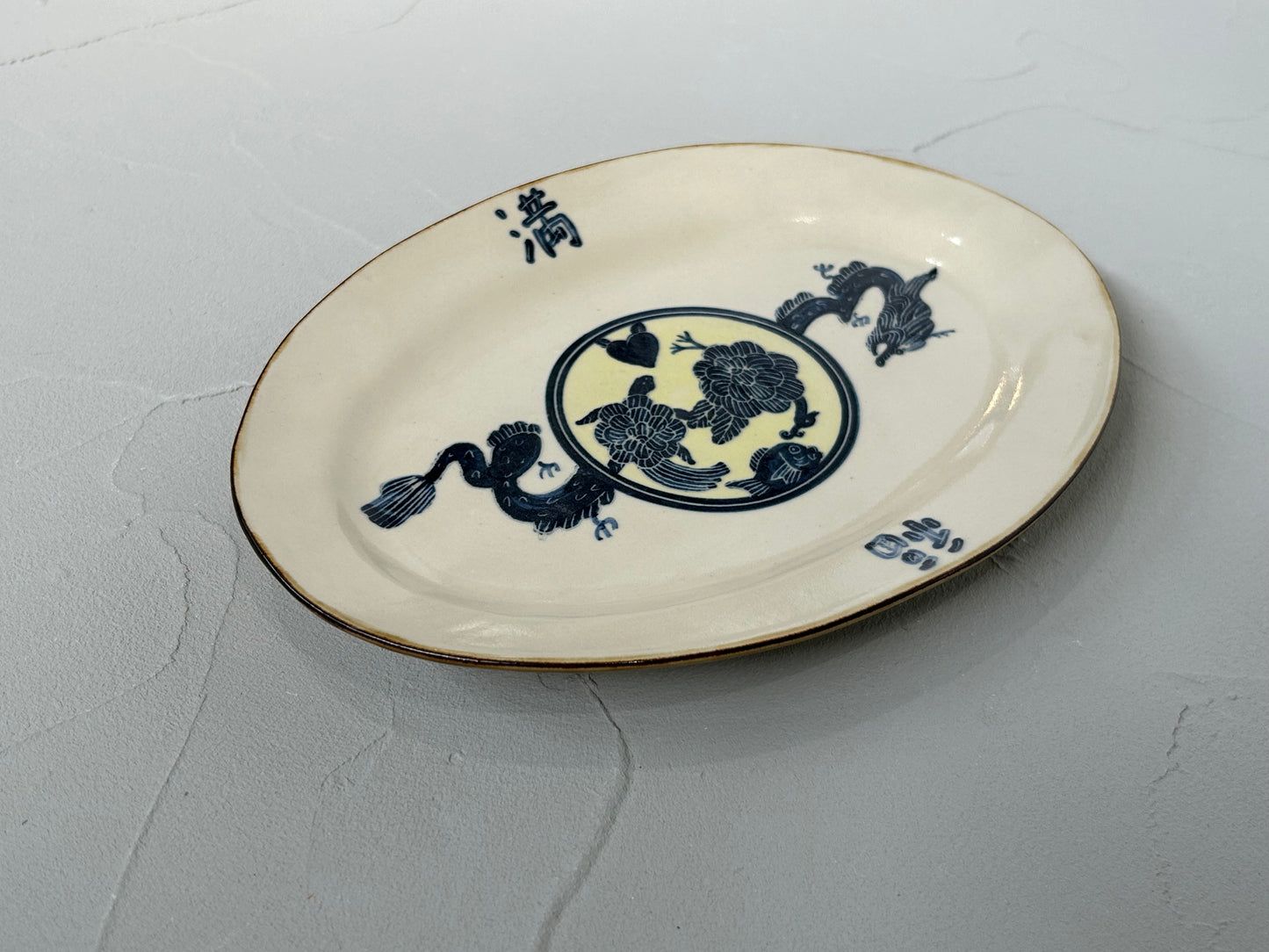 【吉村 尚子】naomitu pottery 満福皿オーバル B/HK00500