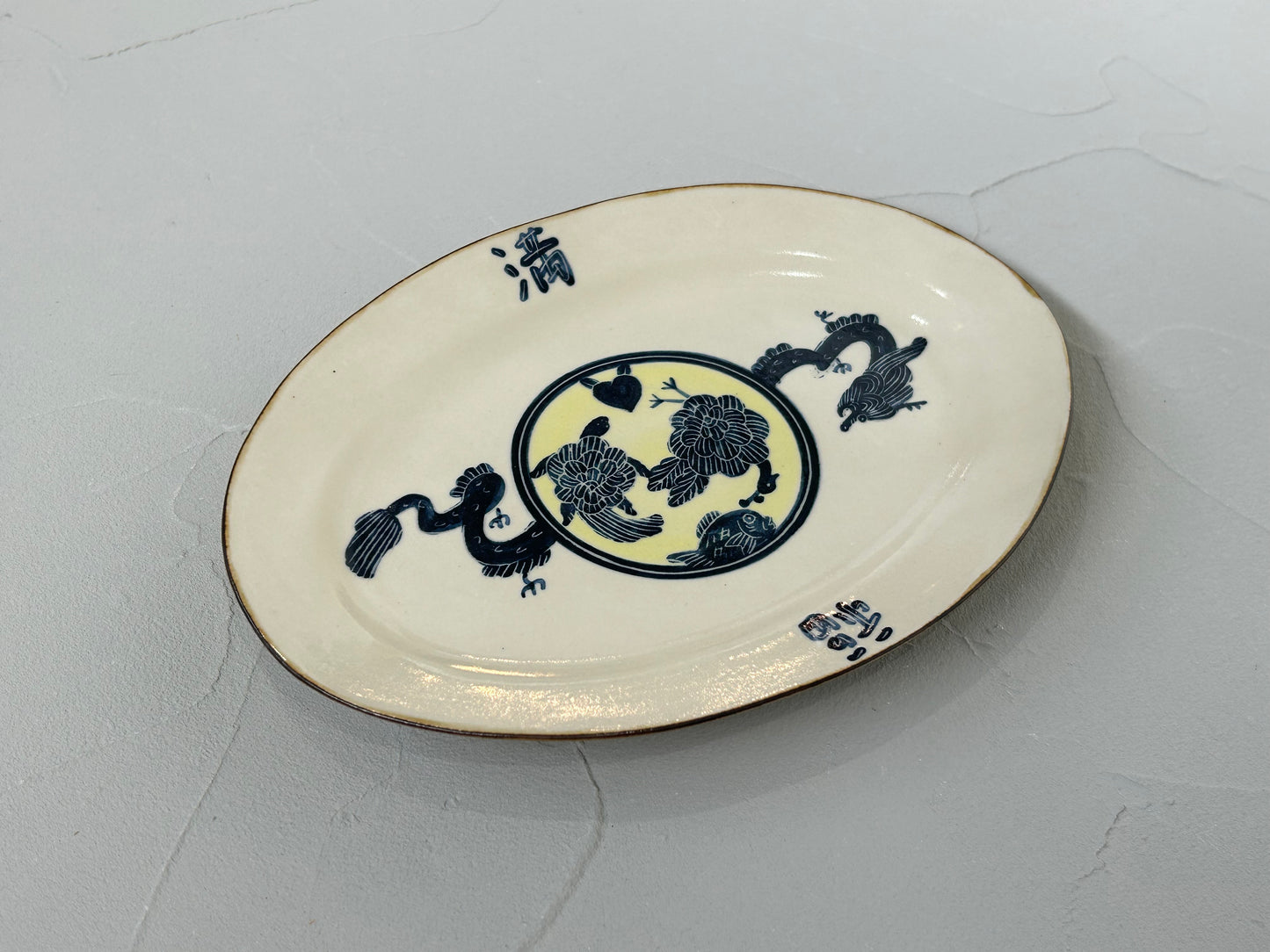 【吉村 尚子】naomitu pottery 満福皿オーバル D/HK00500