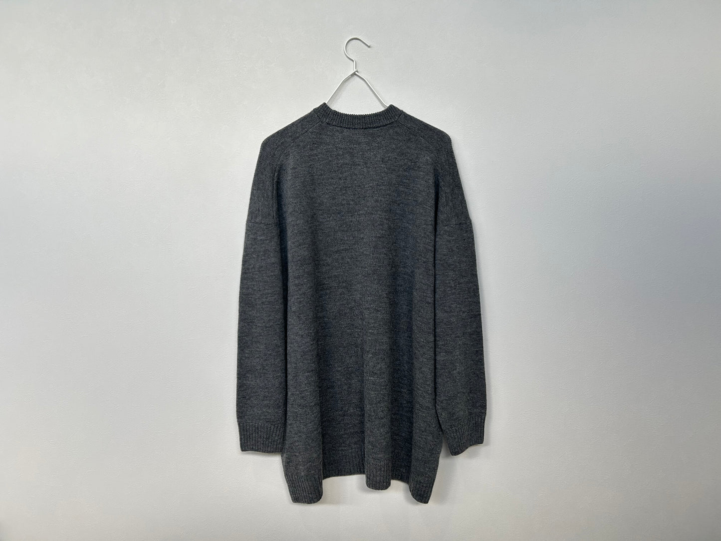 【ESLOW エスロー】FERMO WOOL BIG SIZED PULLOVER CHARCOAL GRAY/HK00422