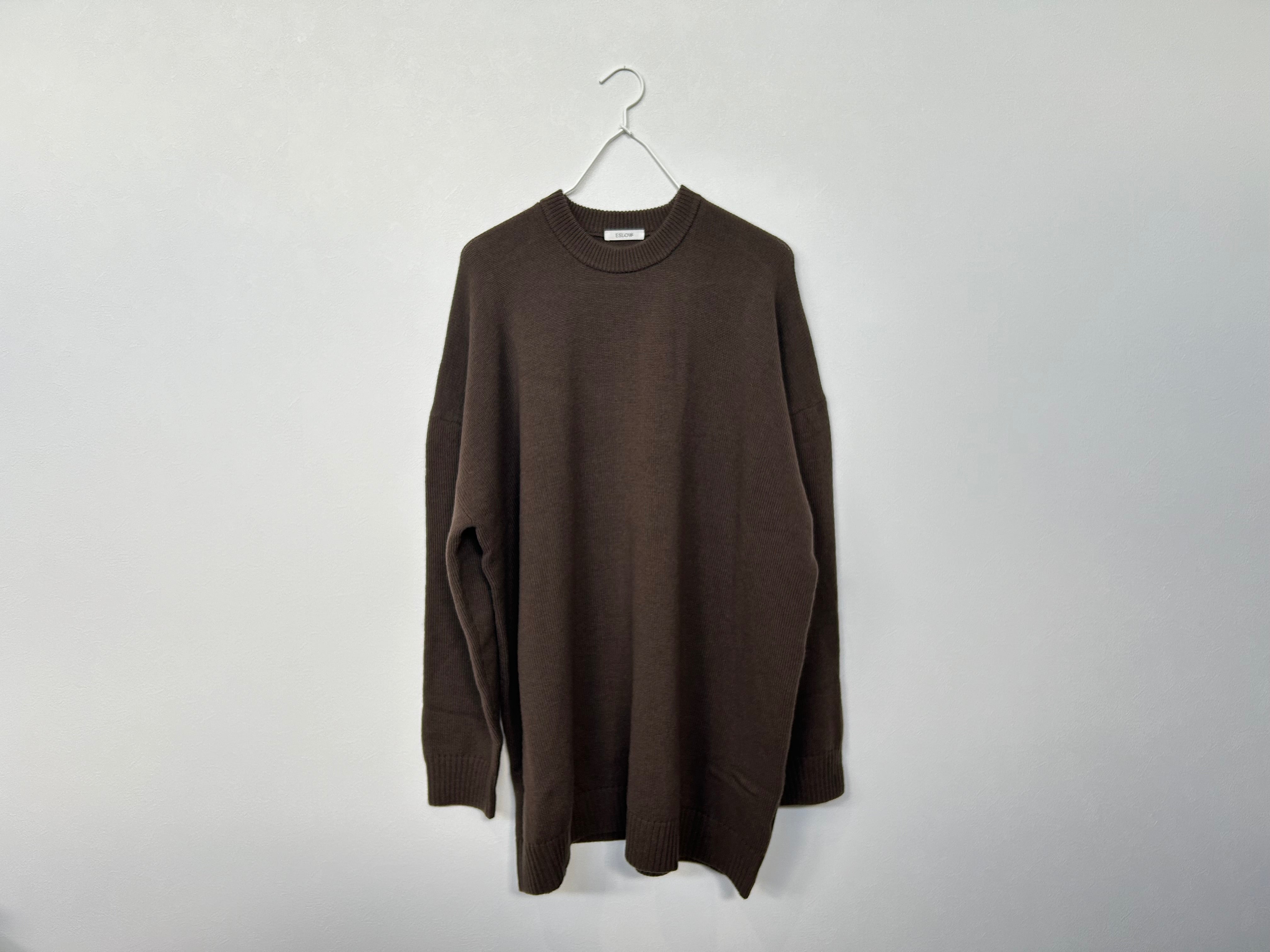 トップス ESLOW SHEERED JERSEY LAYERED LONG sleeve ESLOW SHEERED