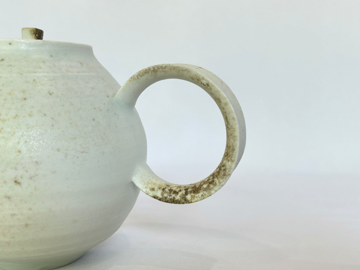 【井上 健太】白磁 急須/KI00012