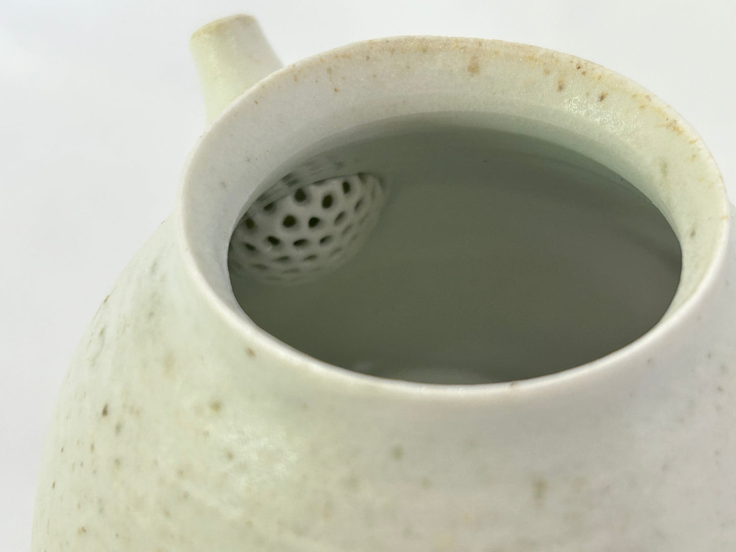 【井上 健太】白磁 急須/KI00012