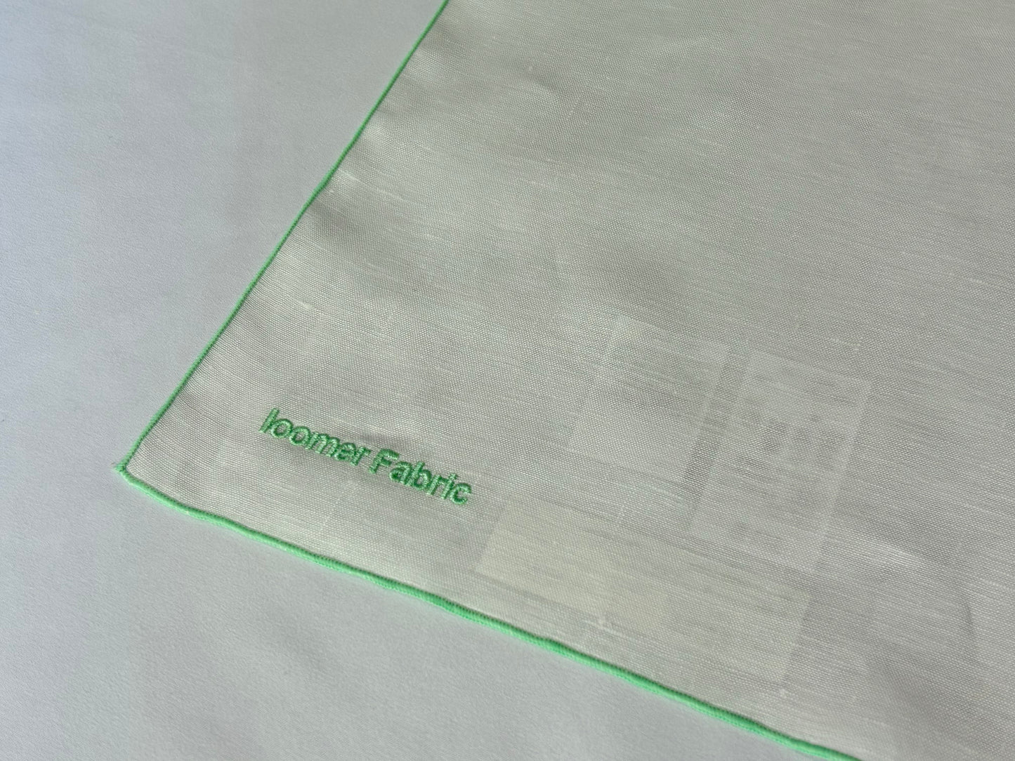 【loomer ルーマー】Embroidery Linen Cloth(Big) LM225-LC028 White/HK00559