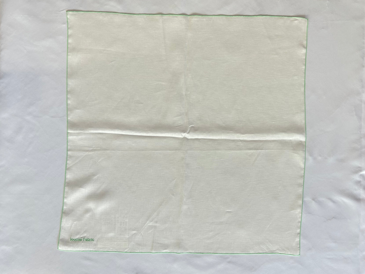 【loomer ルーマー】Embroidery Linen Cloth(Big) LM225-LC028 White/HK00559