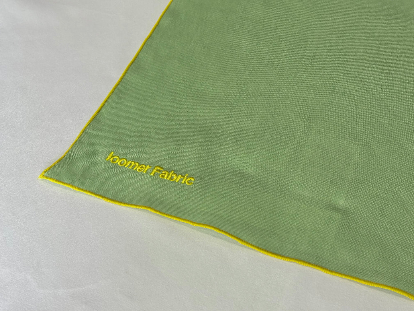 【loomer ルーマー】Embroidery Linen Cloth(Big) LM225-LC028 Misty Green/HK00559