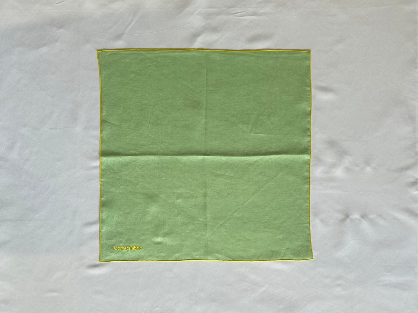 【loomer ルーマー】Embroidery Linen Cloth(Small) LM225-LC027 MIsty Green/HK00558
