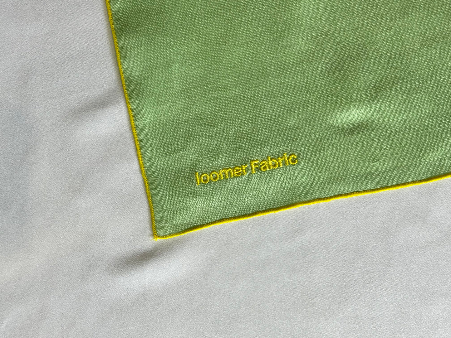 【loomer ルーマー】Embroidery Linen Cloth(Small) LM225-LC027 MIsty Green/HK00558
