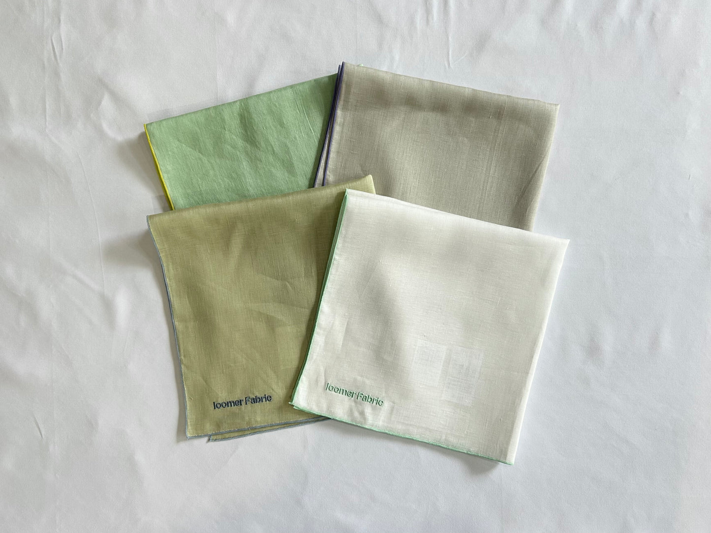 【loomer ルーマー】Embroidery Linen Cloth(Small) LM225-LC027 White/HK00558