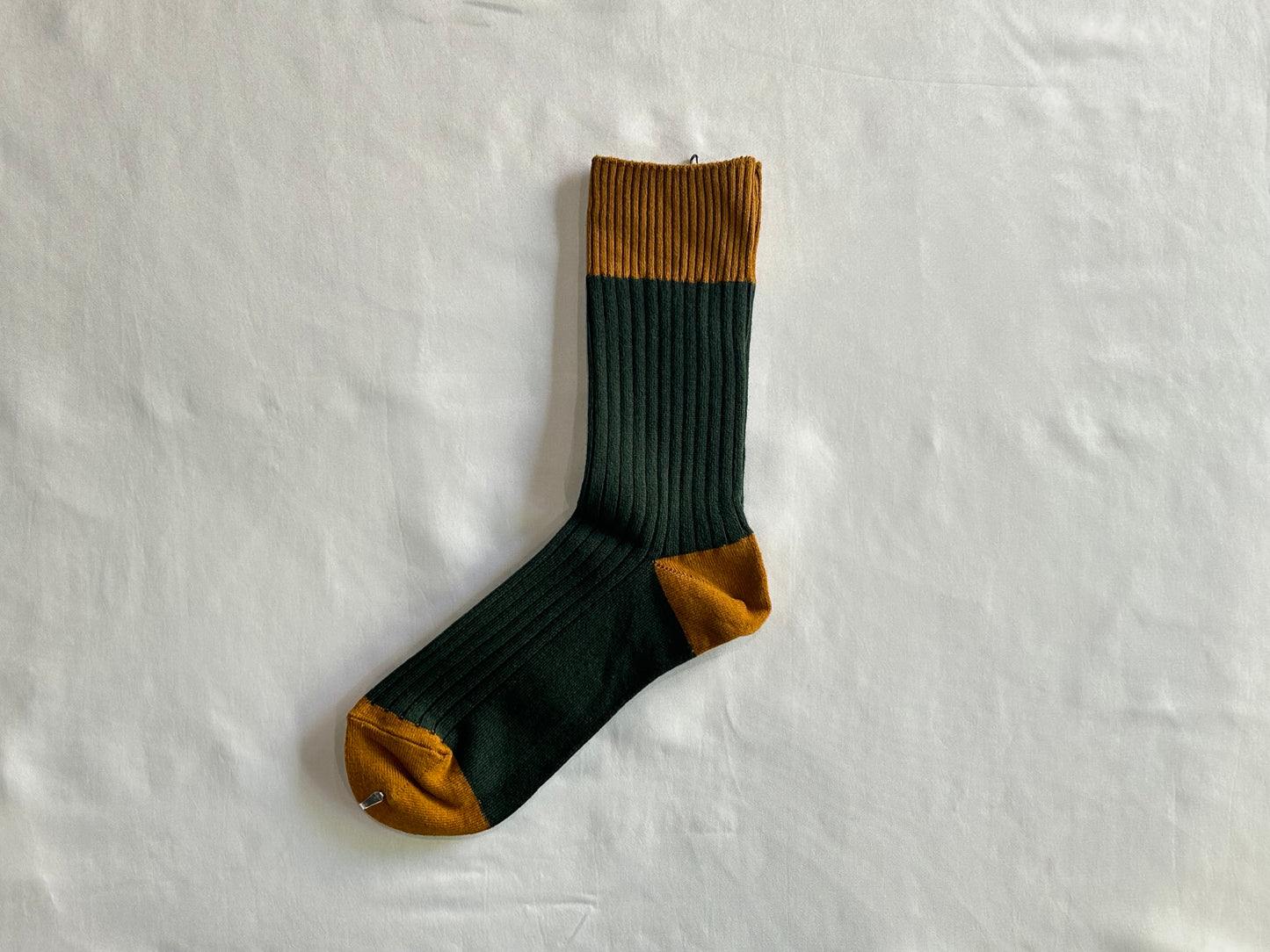 【loomer ルーマー】ソックス LM225-SC031 Green×Ocher/HK00538