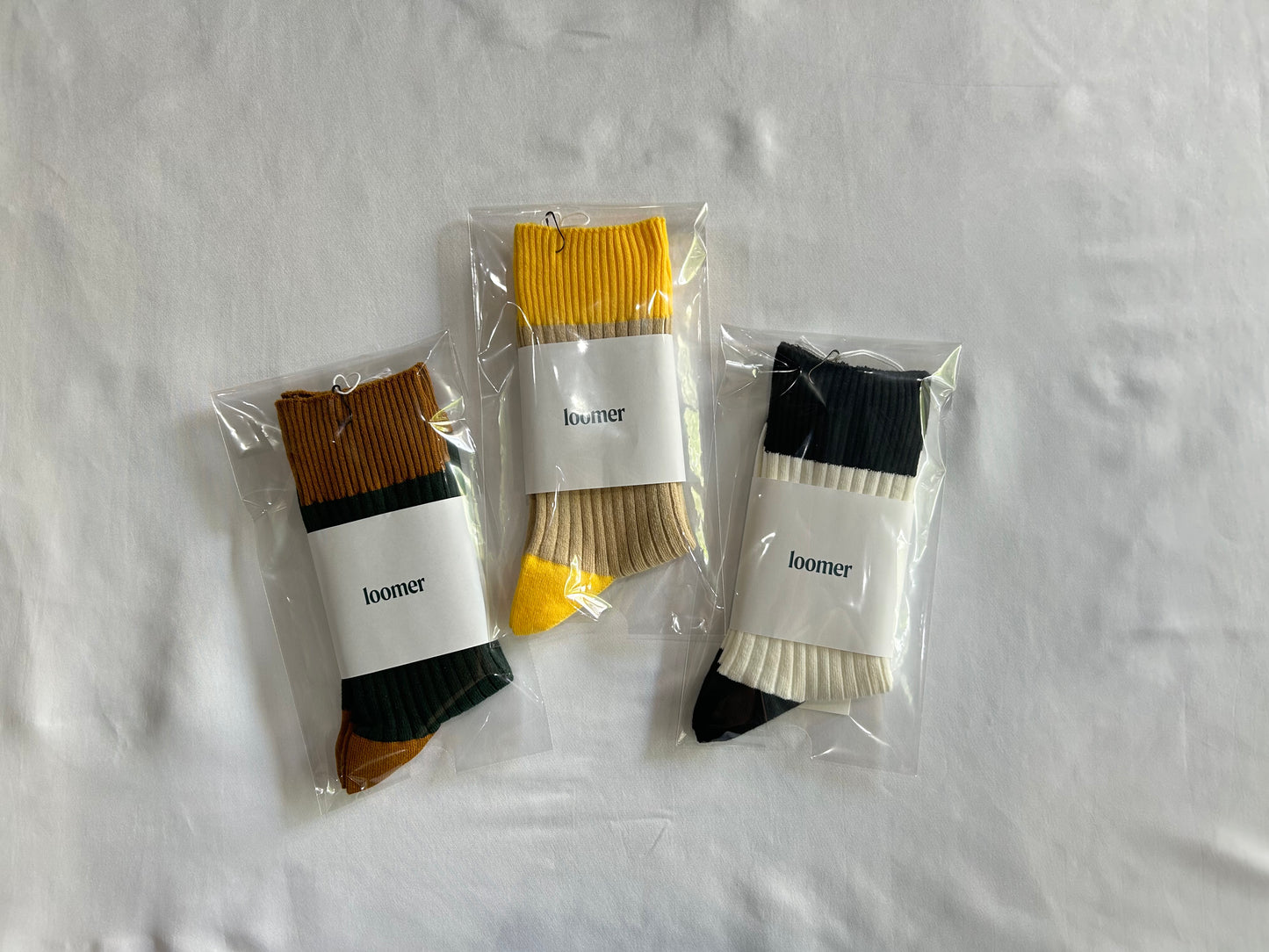 【loomer ルーマー】ソックス LM225-SC031 White×Black/HK00538