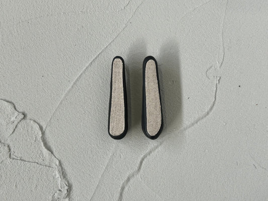 【Langackerhäusl】Vieböck Linen  Kiesel earrings natural/EP00031