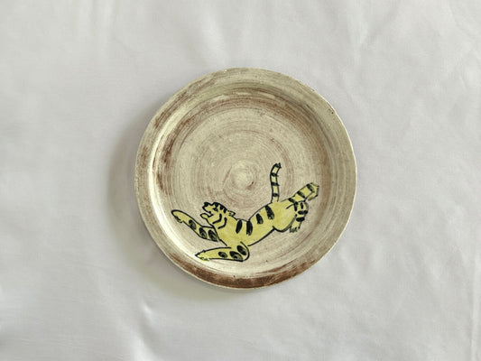 【吉村 尚子】naomitu pottery 粉引５寸皿 トラ A/HK00505