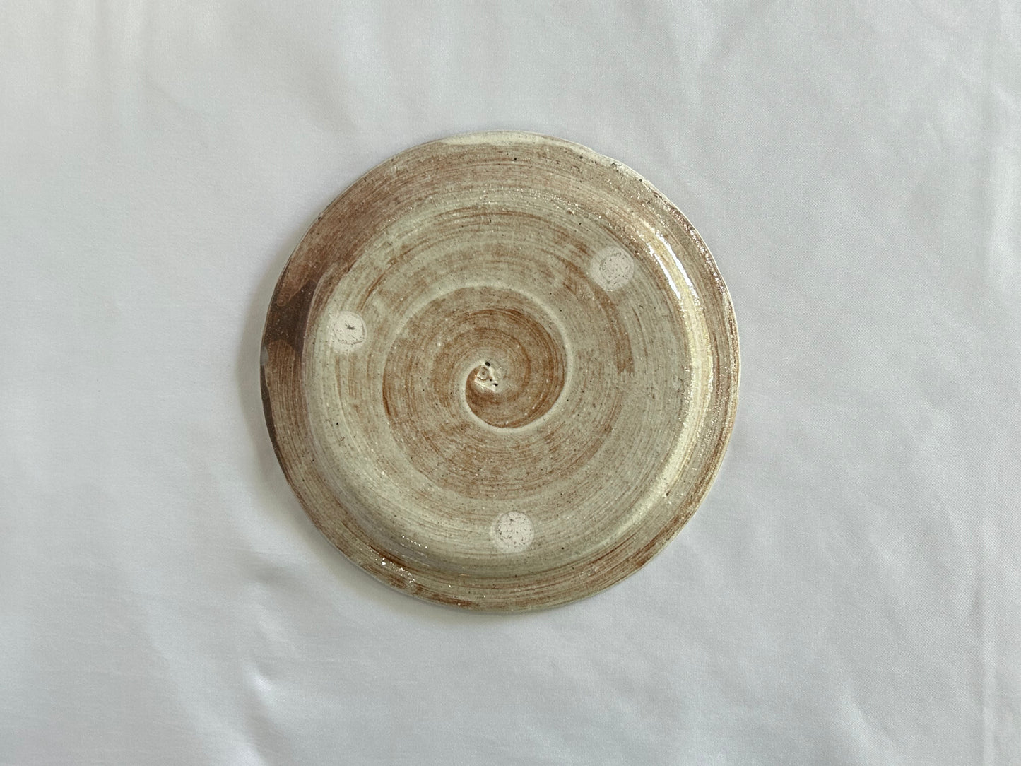 【吉村 尚子】naomitu pottery 粉引５寸皿 トラ A/HK00505