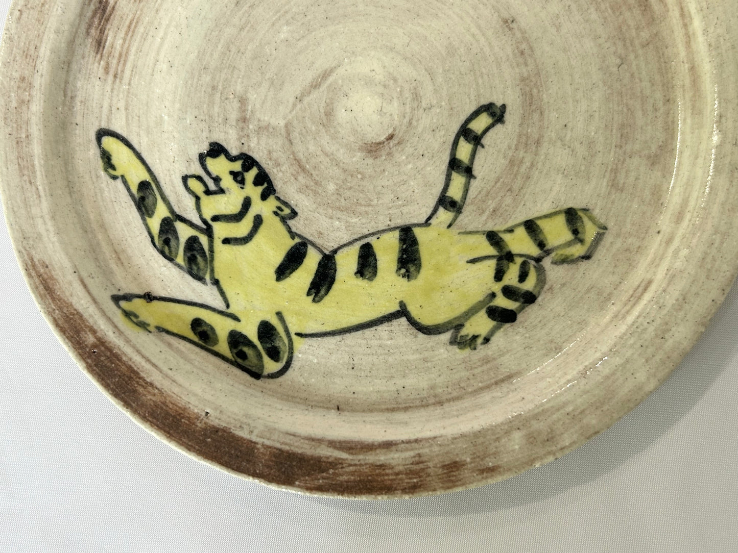【吉村 尚子】naomitu pottery 粉引５寸皿 トラ A/HK00505
