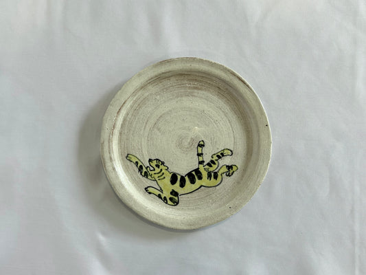 【吉村 尚子】naomitu pottery 粉引５寸皿 トラ C/HK00505
