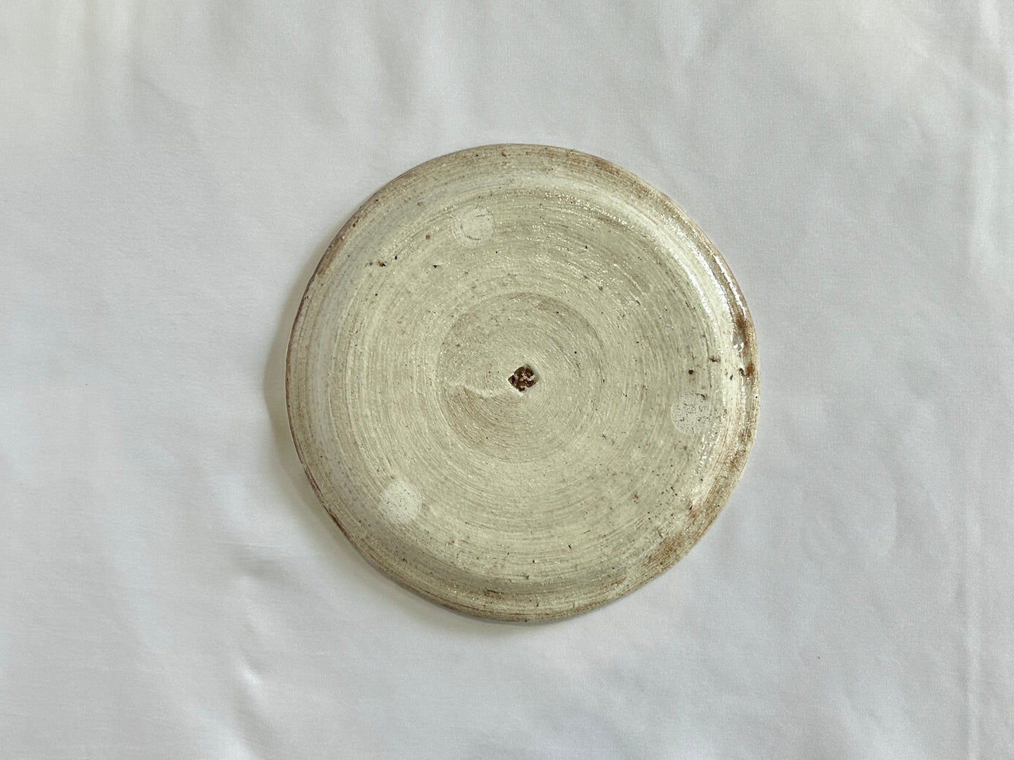 【吉村 尚子】naomitu pottery 粉引５寸皿 トラ C/HK00505