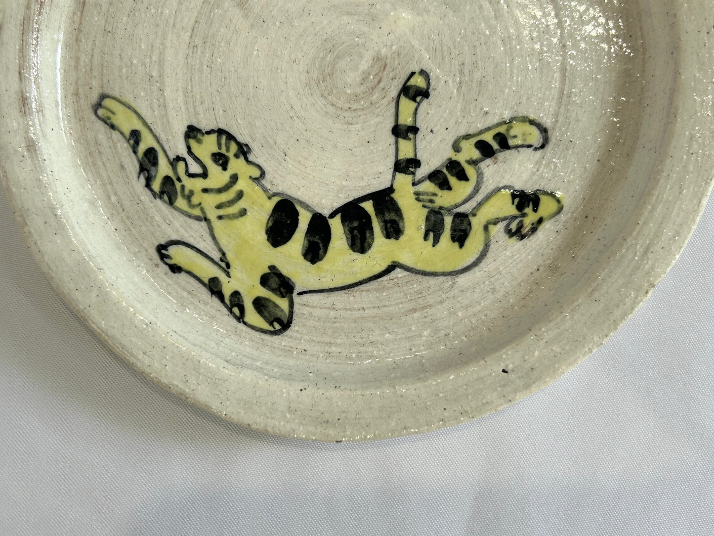 【吉村 尚子】naomitu pottery 粉引５寸皿 トラ C/HK00505