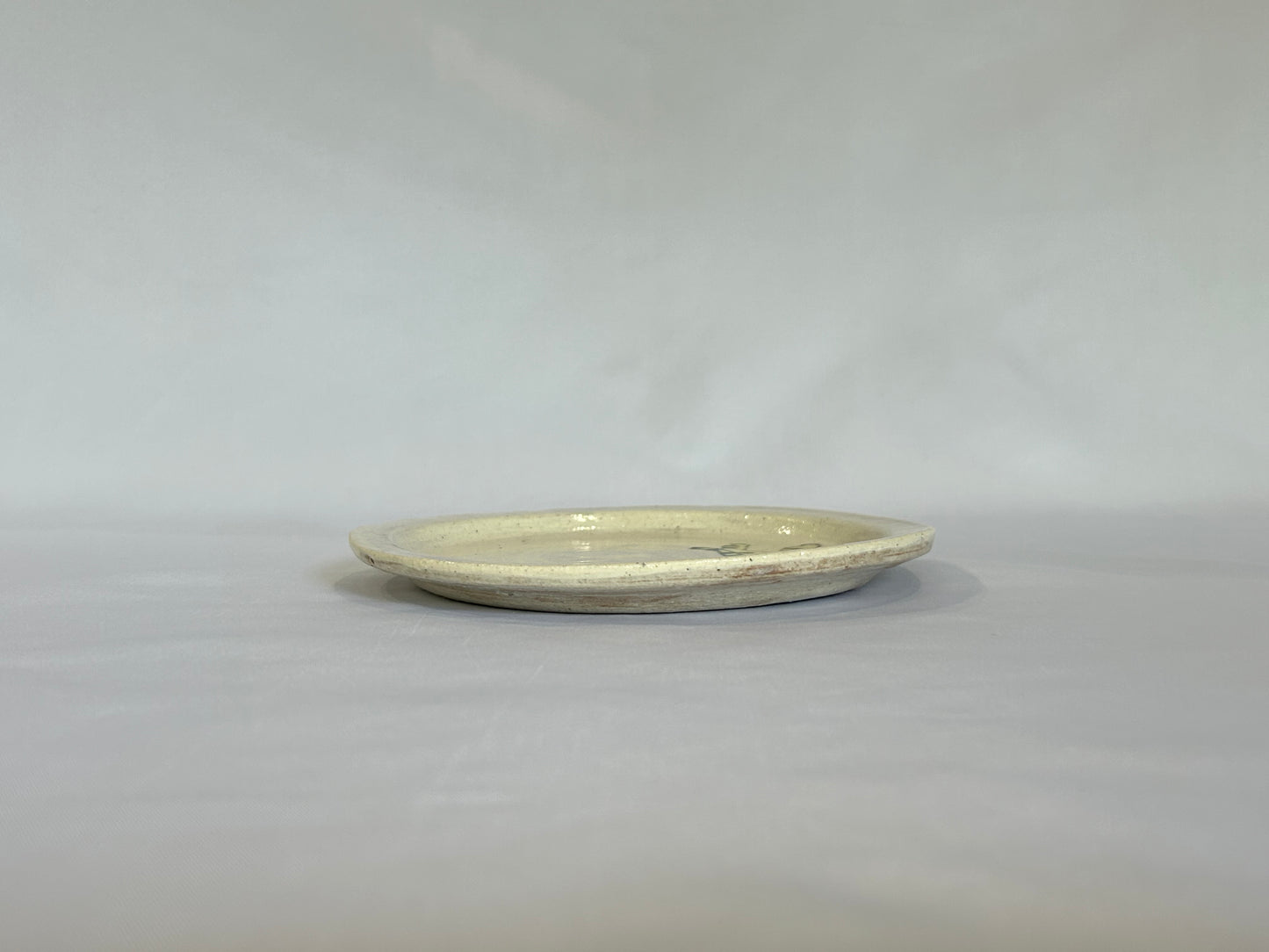 【吉村 尚子】naomitu pottery 粉引５寸皿 トラ D/HK00505