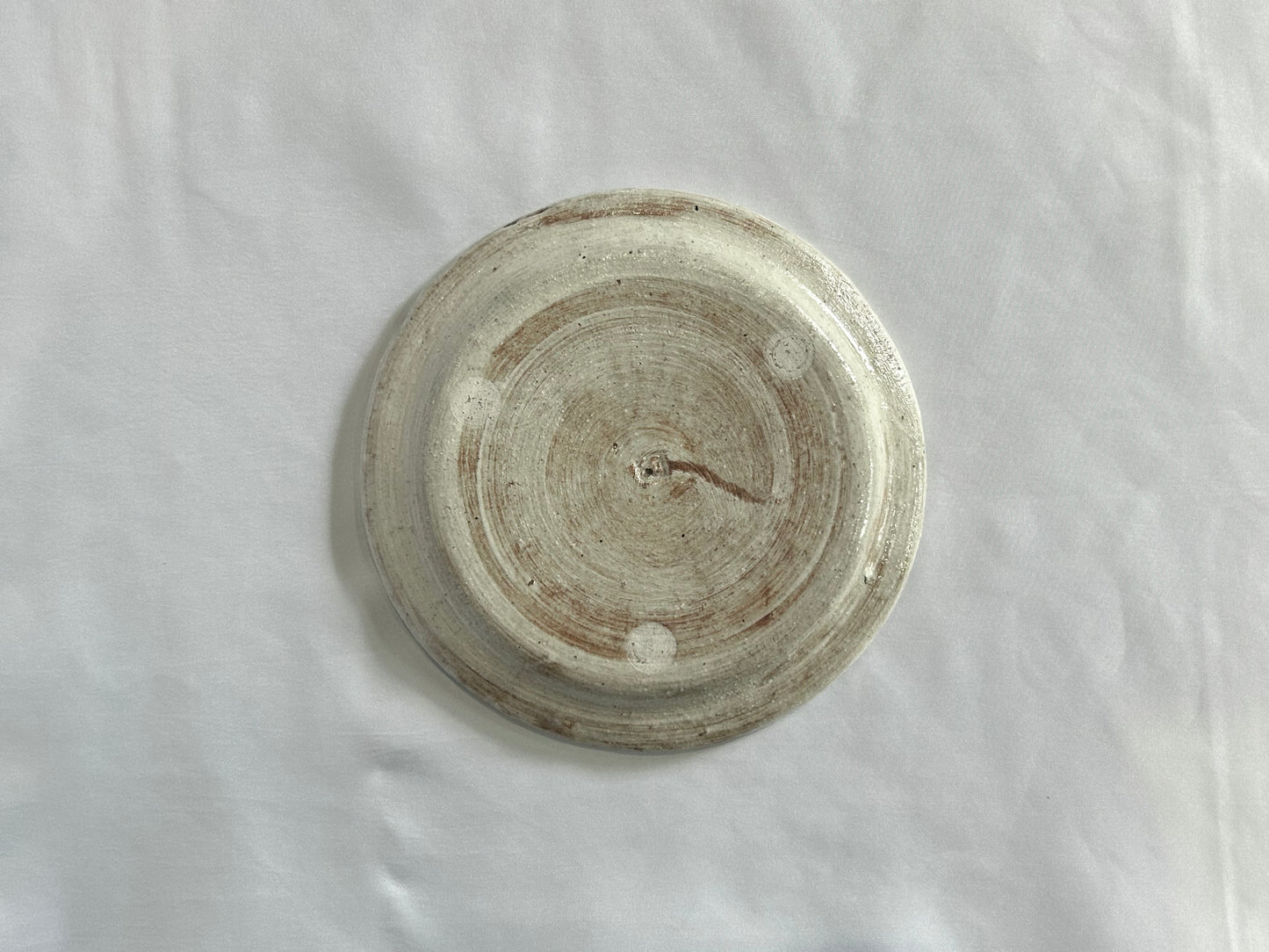 【吉村 尚子】naomitu pottery 粉引５寸皿 トラ D/HK00505