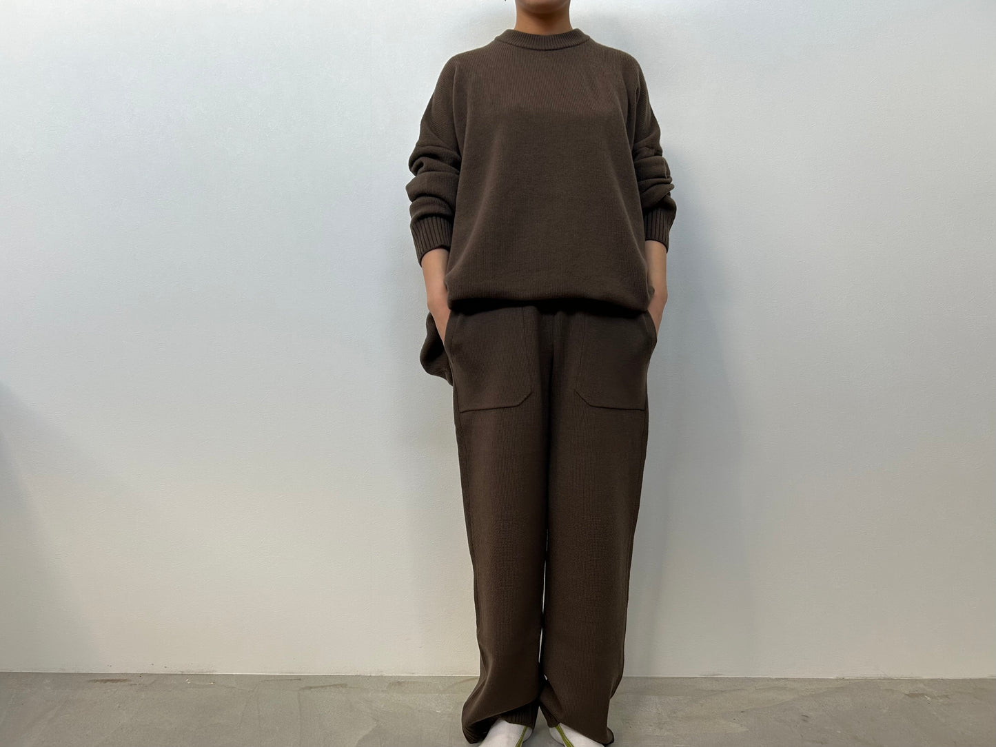 【ESLOW エスロー】FERMO WOOL BIG SIZED PULLOVER KHAKI/HK00422