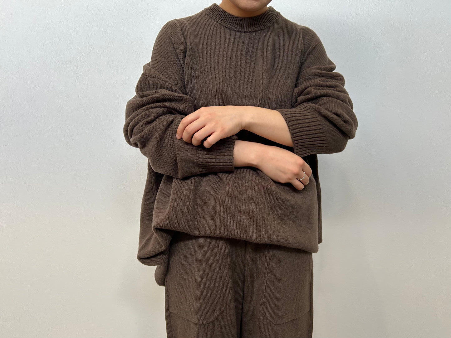 【ESLOW エスロー】FERMO WOOL BIG SIZED PULLOVER KHAKI/HK00422