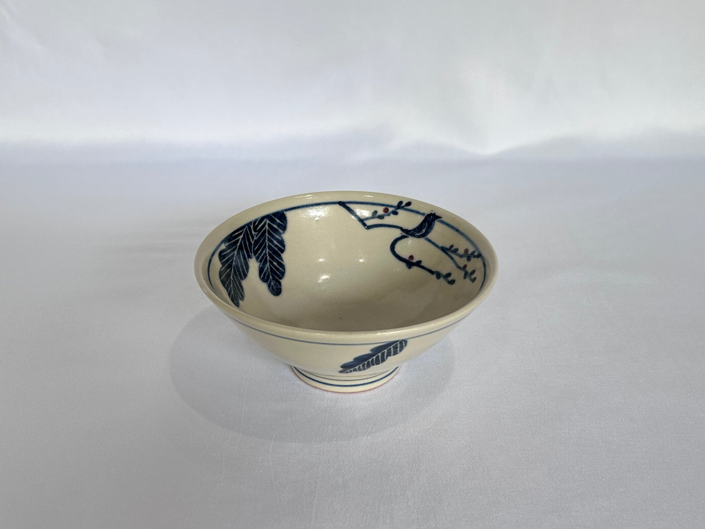 【吉村 尚子】naomitu pottery 飯碗 中鳥 A/HK00589