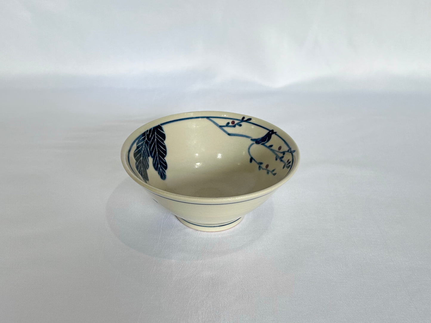 【吉村 尚子】naomitu pottery 飯碗 中鳥 D/HK00589